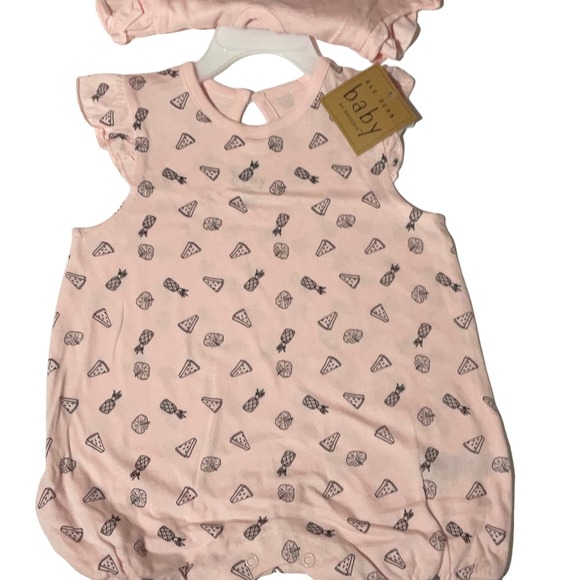Rae Dunn-Baby Girl Rompers in 2 sizes ( 3-6 M & 6-9 M ) - Picture 1 of 5